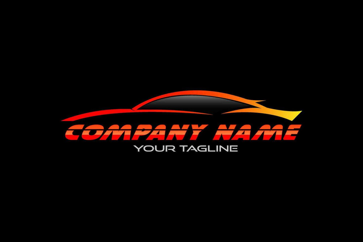 Automotive vector graphic of auto detailing and car garage service logo design template