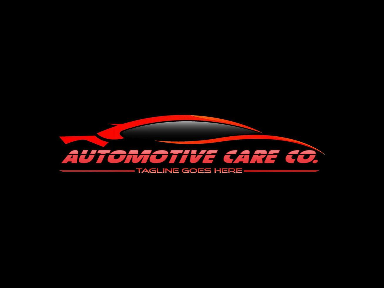 Automotive vector graphic of auto detailing and car garage service logo design template