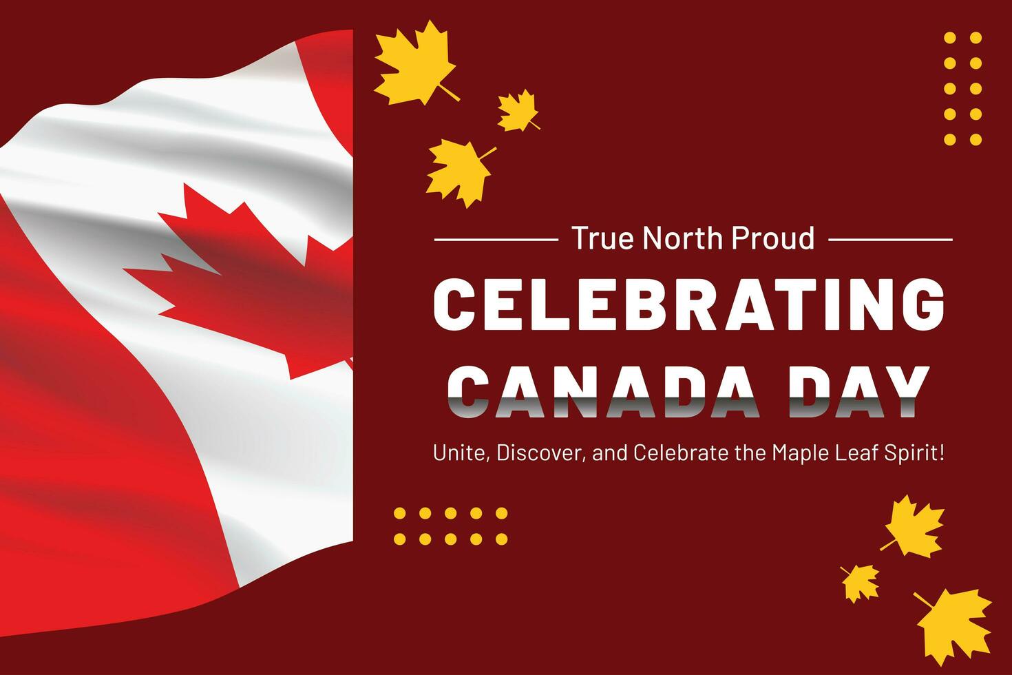 Canada Day Flyer Wallpaper Banner Brochure for Celebration 4 July photo