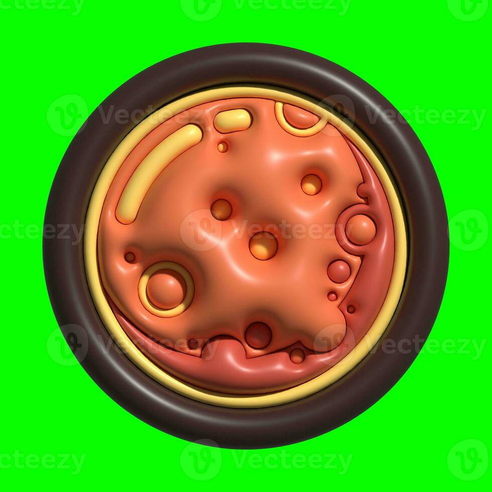 3D Galaxy Planet Assets with Greenscreen Background photo