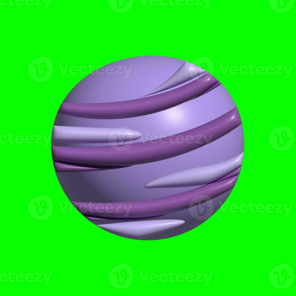 3D Galaxy Planet Assets with Greenscreen Background photo
