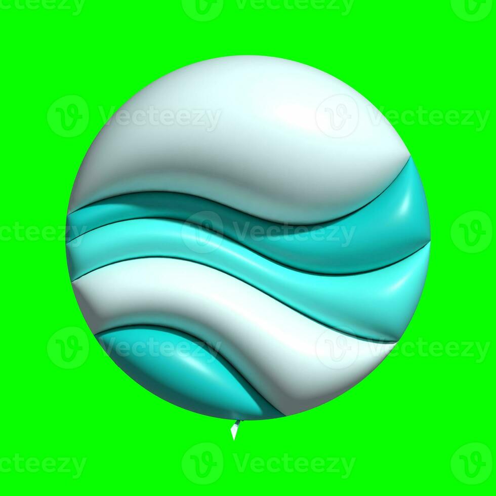 3D Galaxy Planet Assets with Greenscreen Background photo