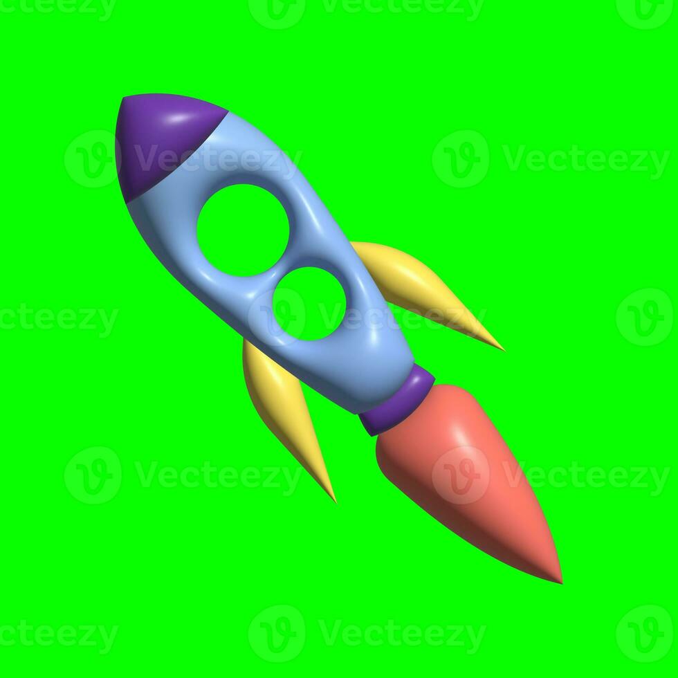 3D Galaxy Planet Assets with Greenscreen Background photo