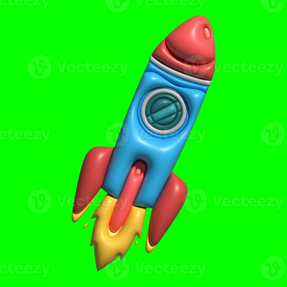 3D Galaxy Planet Assets with Greenscreen Background photo