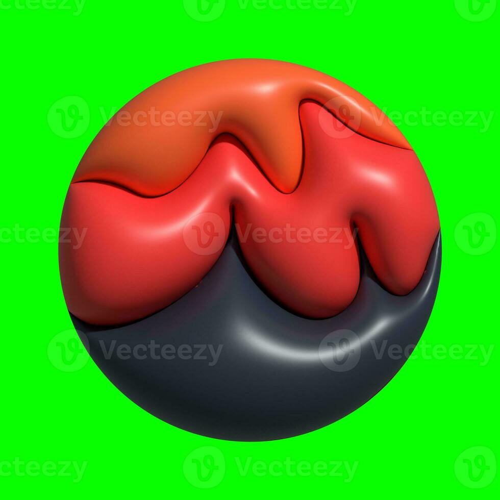 3D Galaxy Planet Assets with Greenscreen Background photo