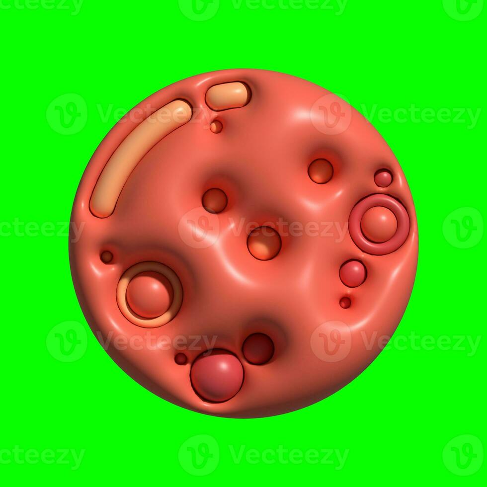 3D Galaxy Planet Assets with Greenscreen Background photo