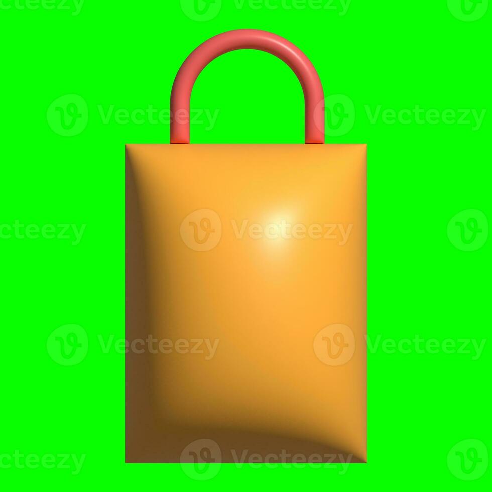 3D Kitchen Set Elements Assets with Greenscreen Background photo