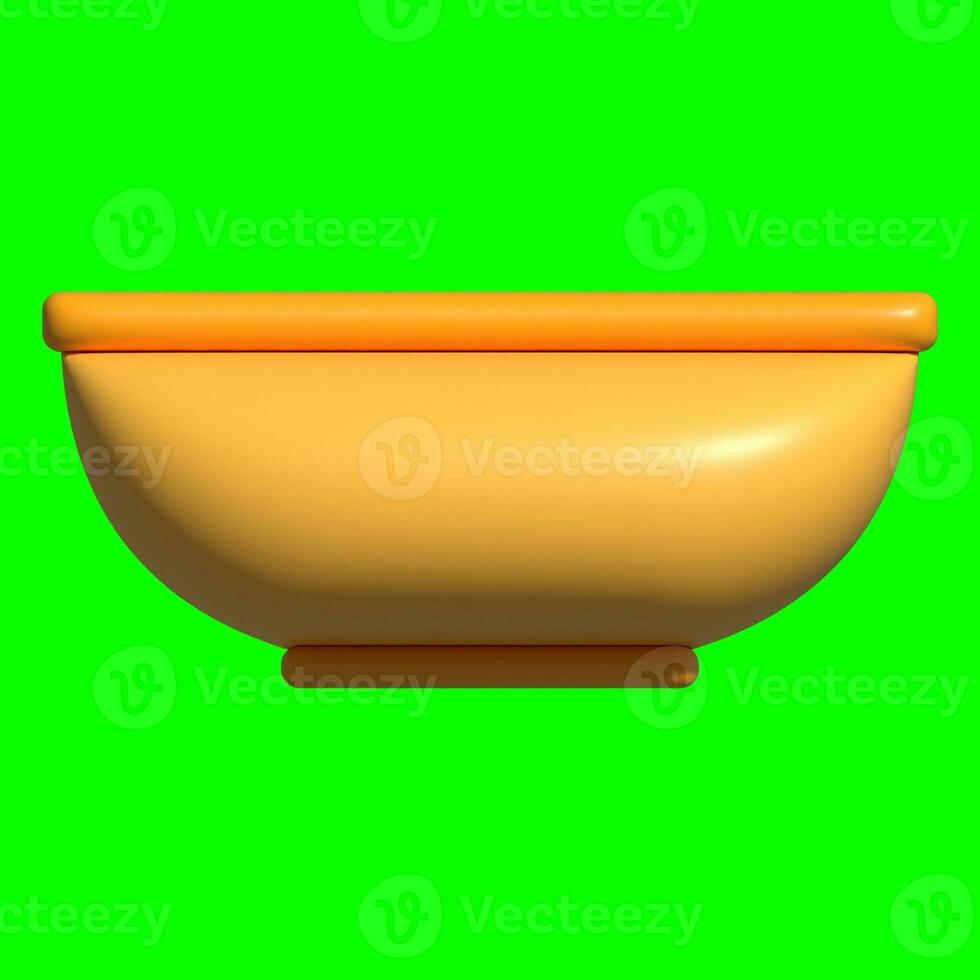 3D Kitchen Set Elements Assets with Greenscreen Background photo