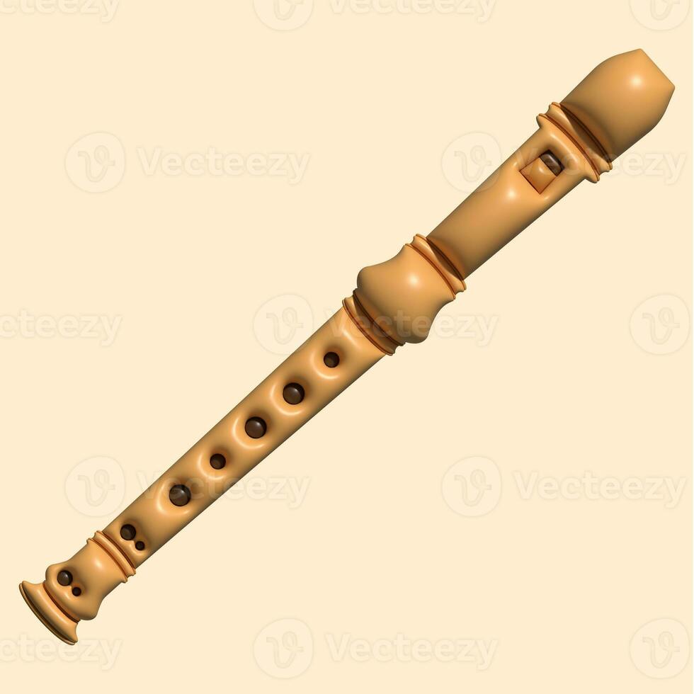 3D Music Instrument Assets with Light Background photo