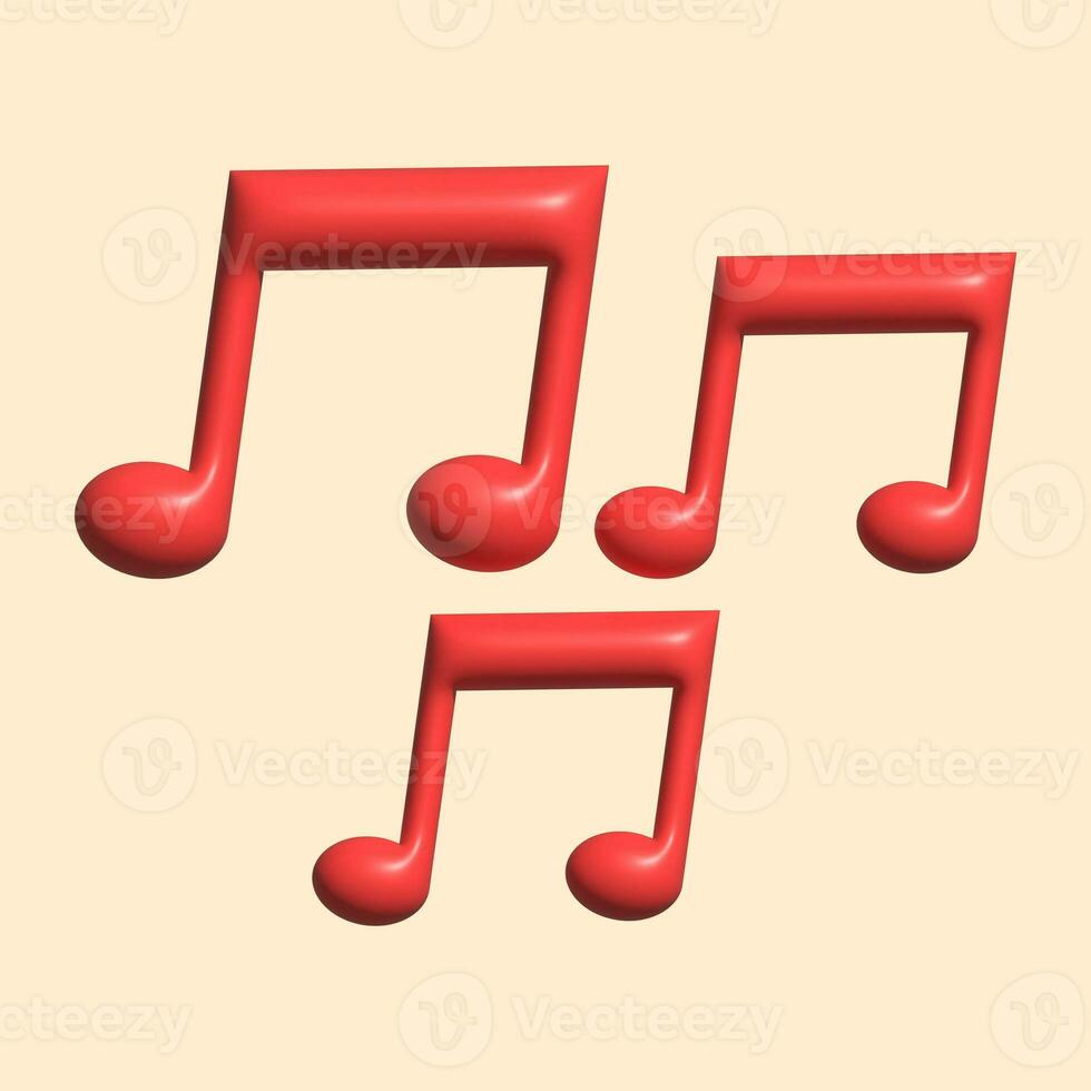 3D Music Instrument Assets with Light Background photo