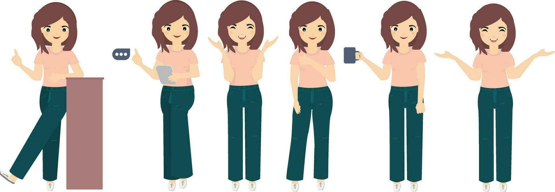 Business women characters vector