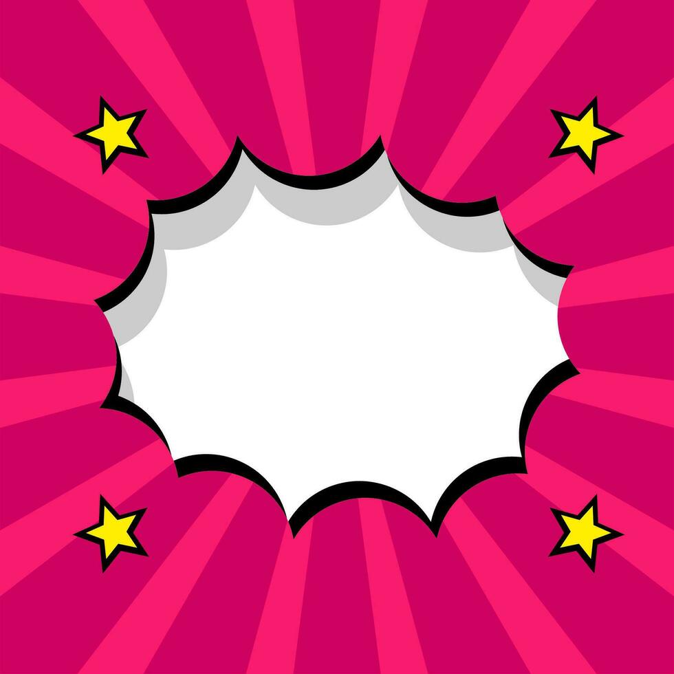 Blank comic background vector