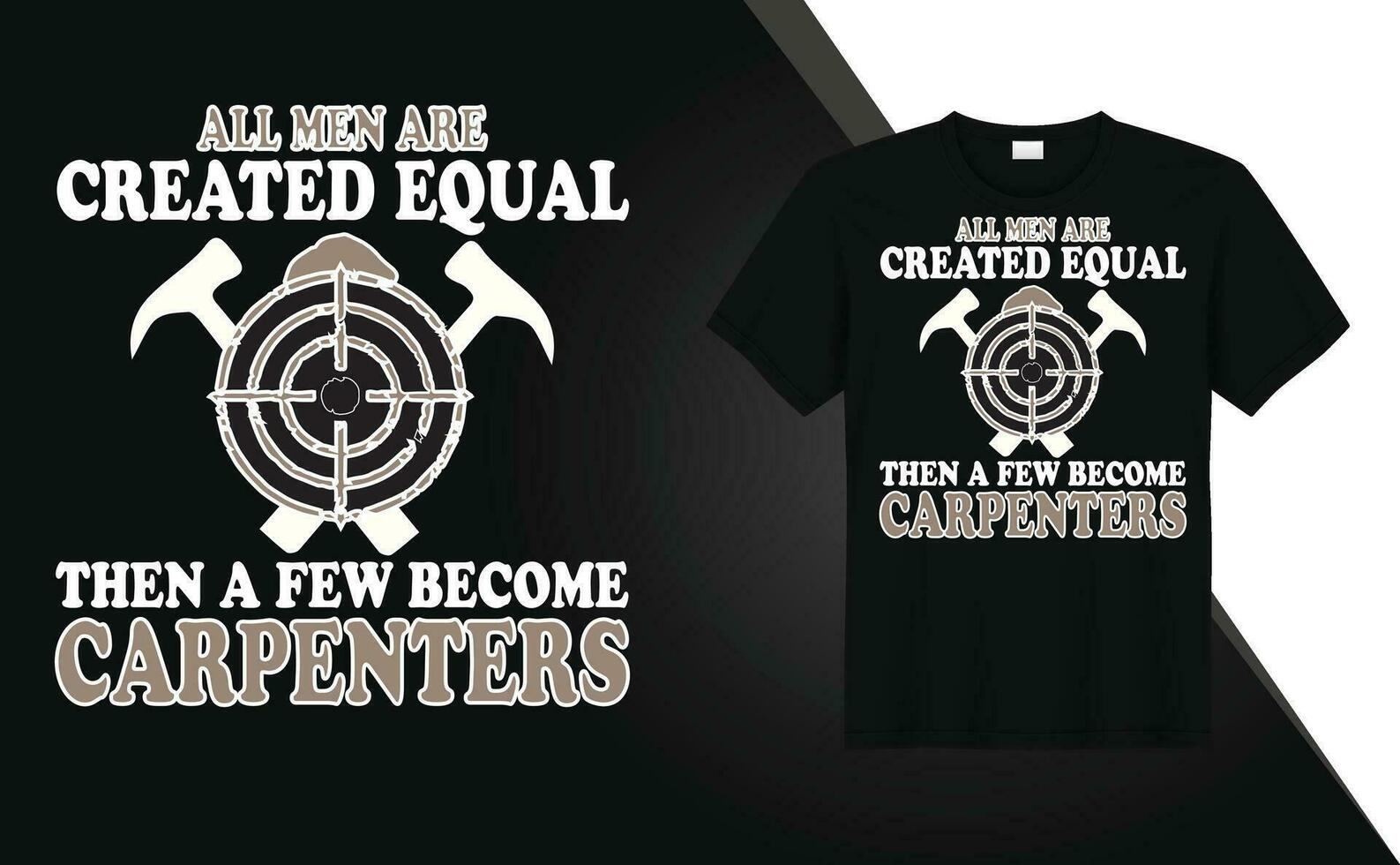 Carpenter graphics tshirt design Free Vector