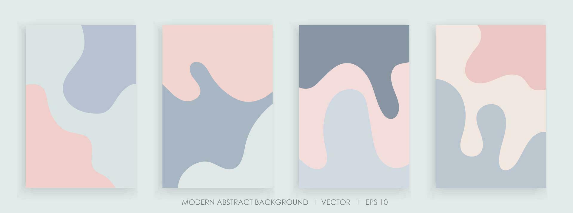 Modern abstract creative backgrounds with wavy shapes and line colorful colors design vector