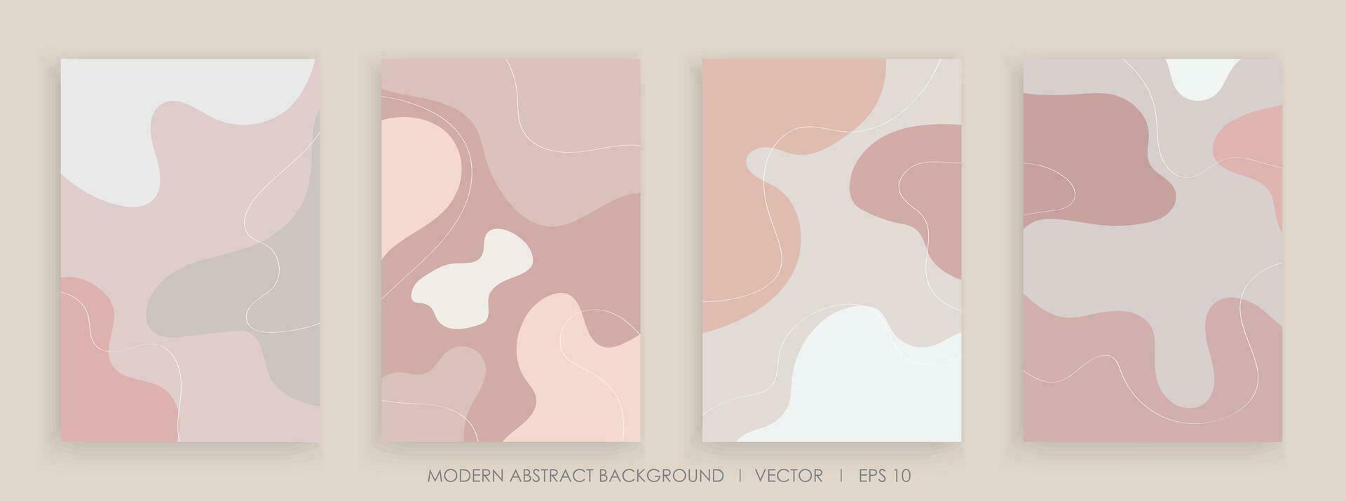 Modern abstract creative backgrounds with wavy shapes and line colorful colors design vector
