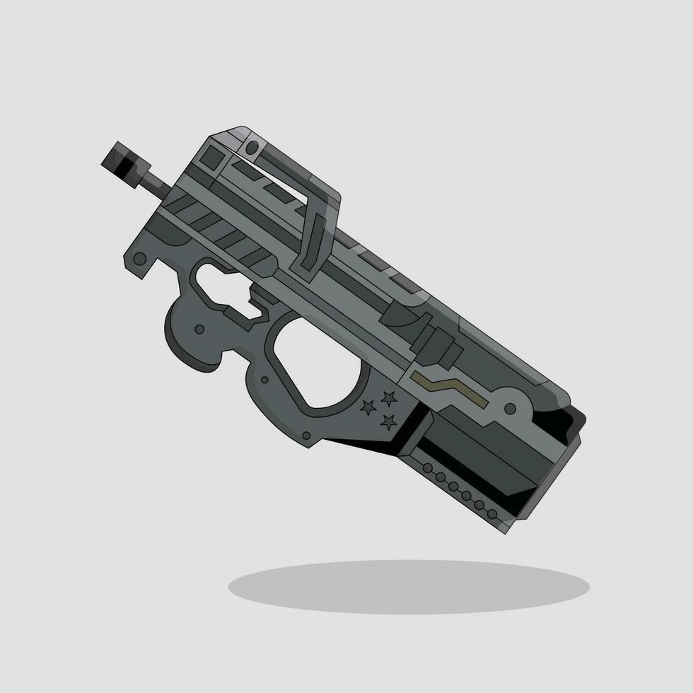 p90 pistola vector ilustración diseño.