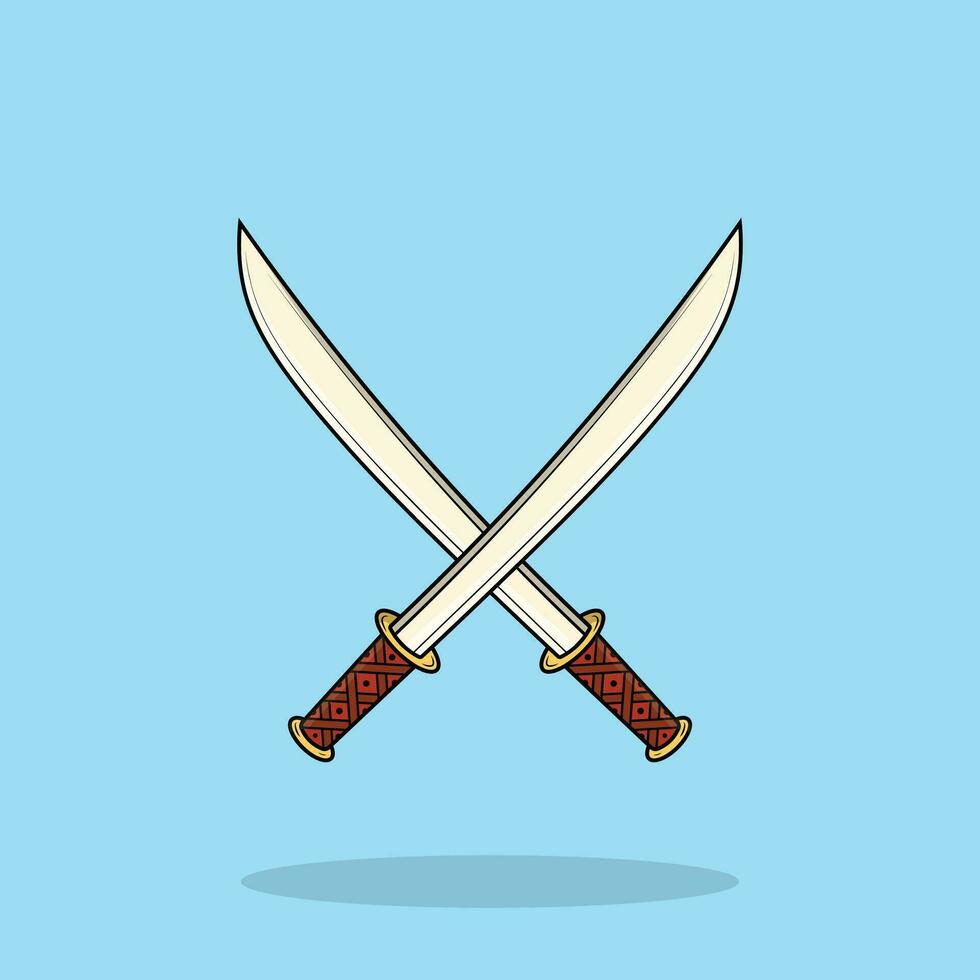 Epic Battle Sword Vector Design.