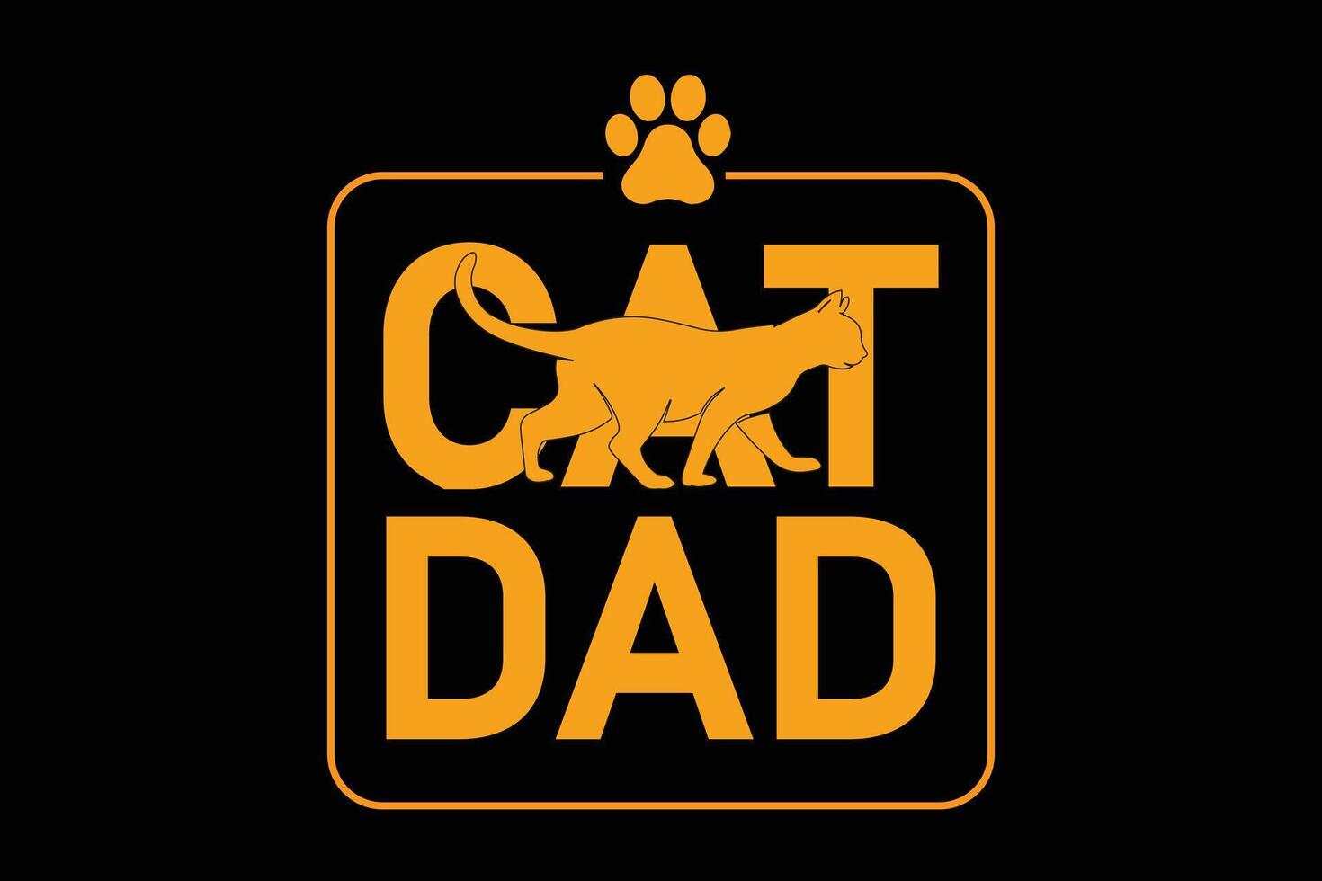 gato papá gracioso gato amante del padre camiseta diseño vector