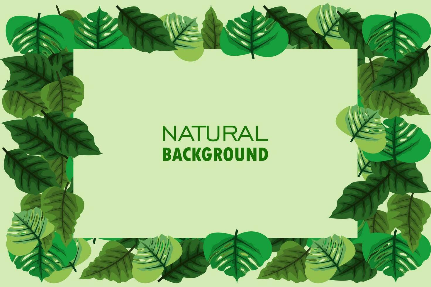 leaf pattern natural background vector