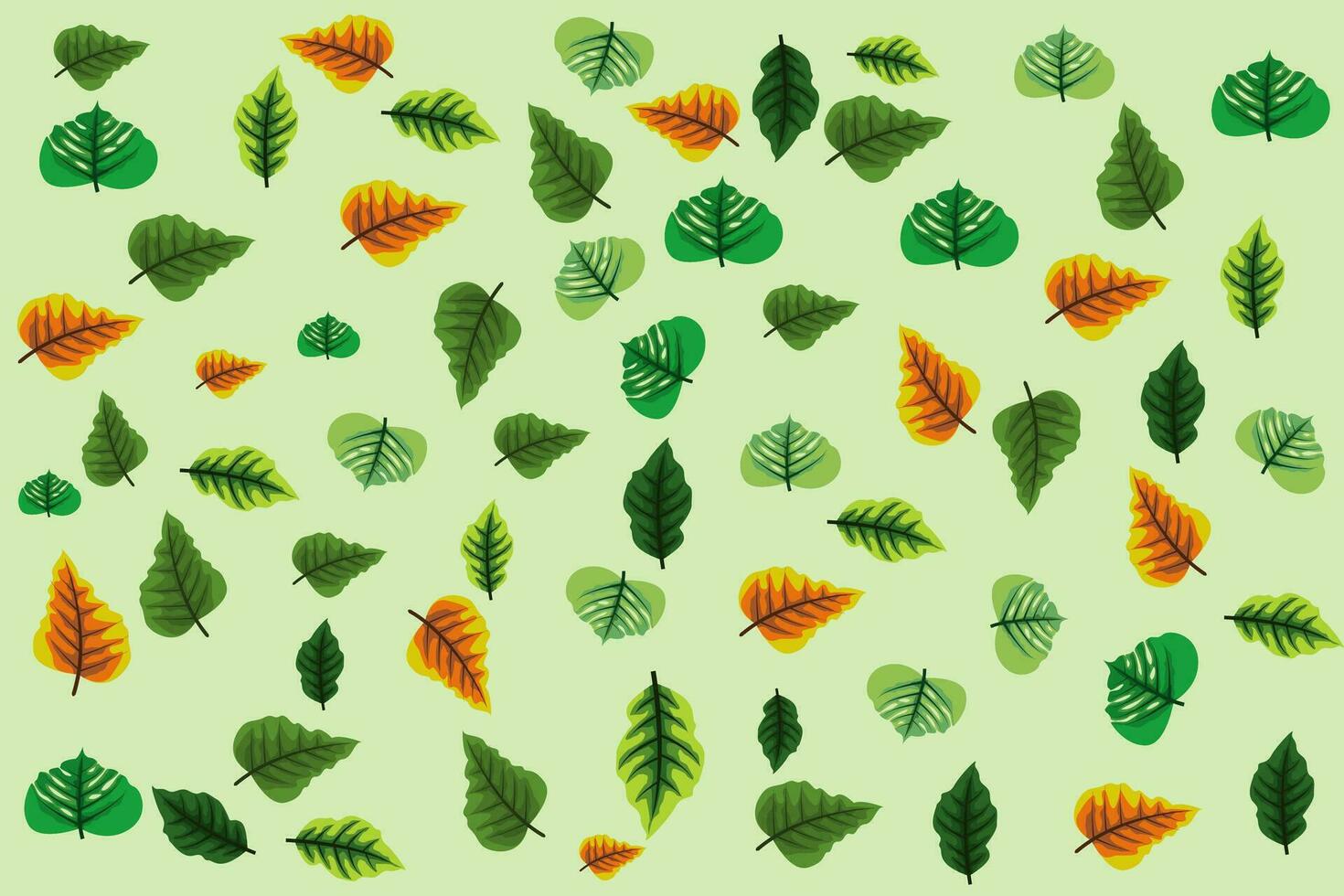leaf pattern background 25678078 Vector Art at Vecteezy