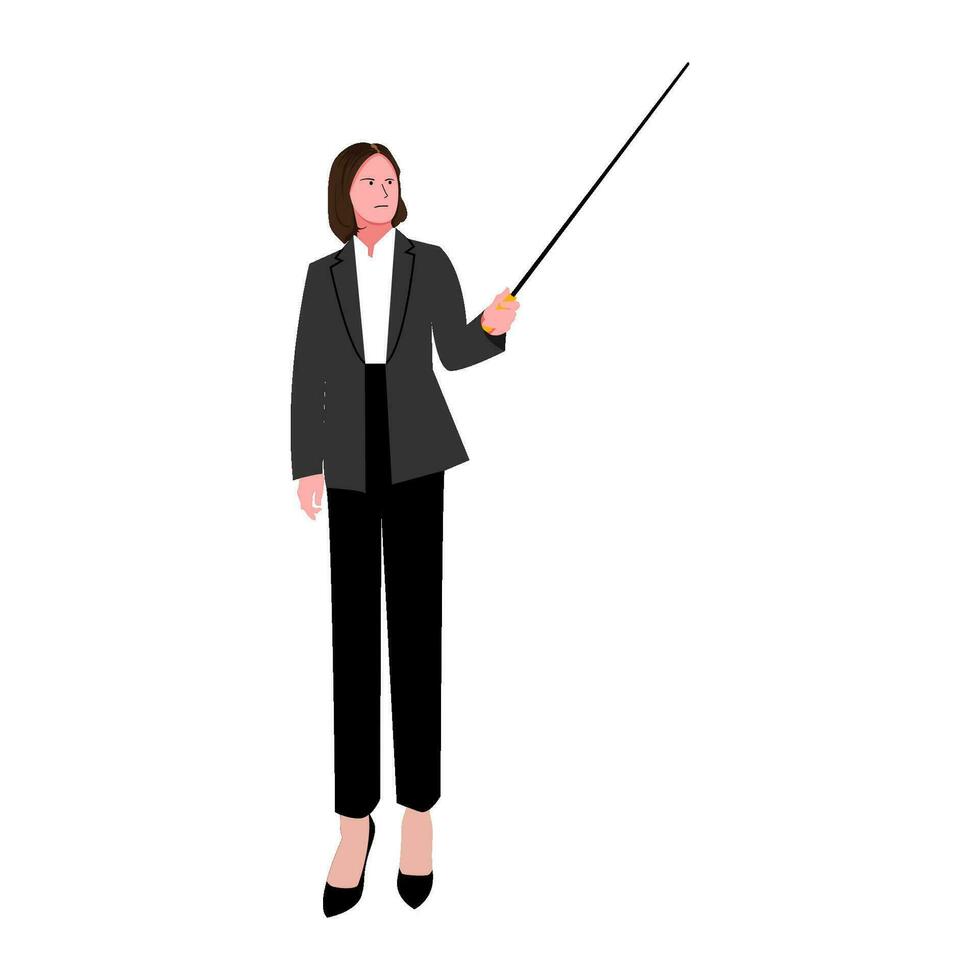 presentation career woman illustration vector