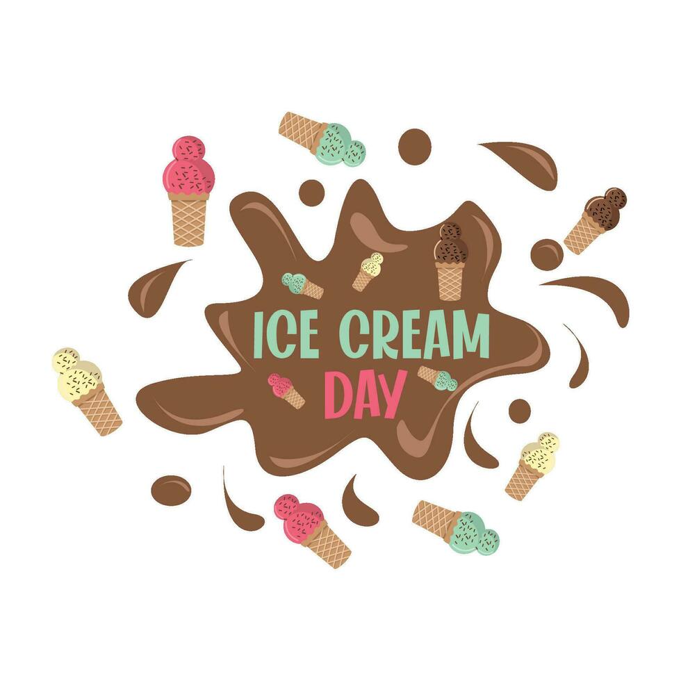 ice cream illustration vector