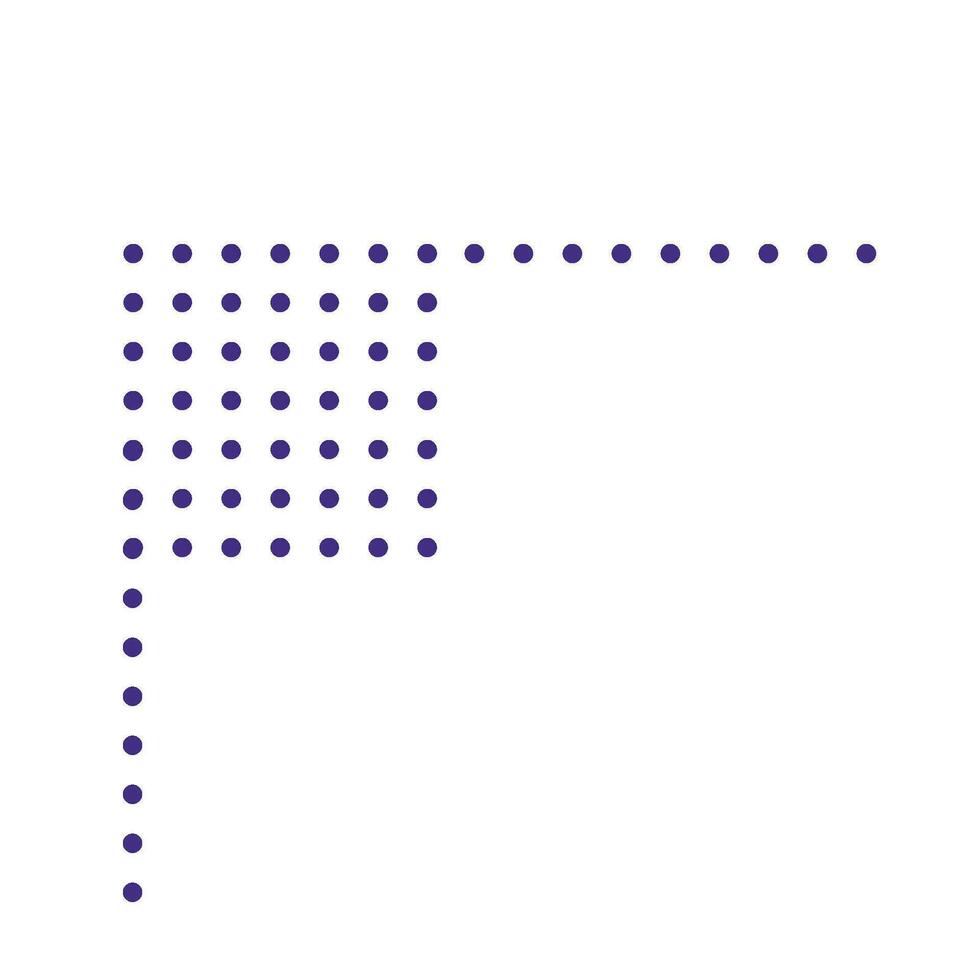 Geometric Shape Dotted Illustration vector