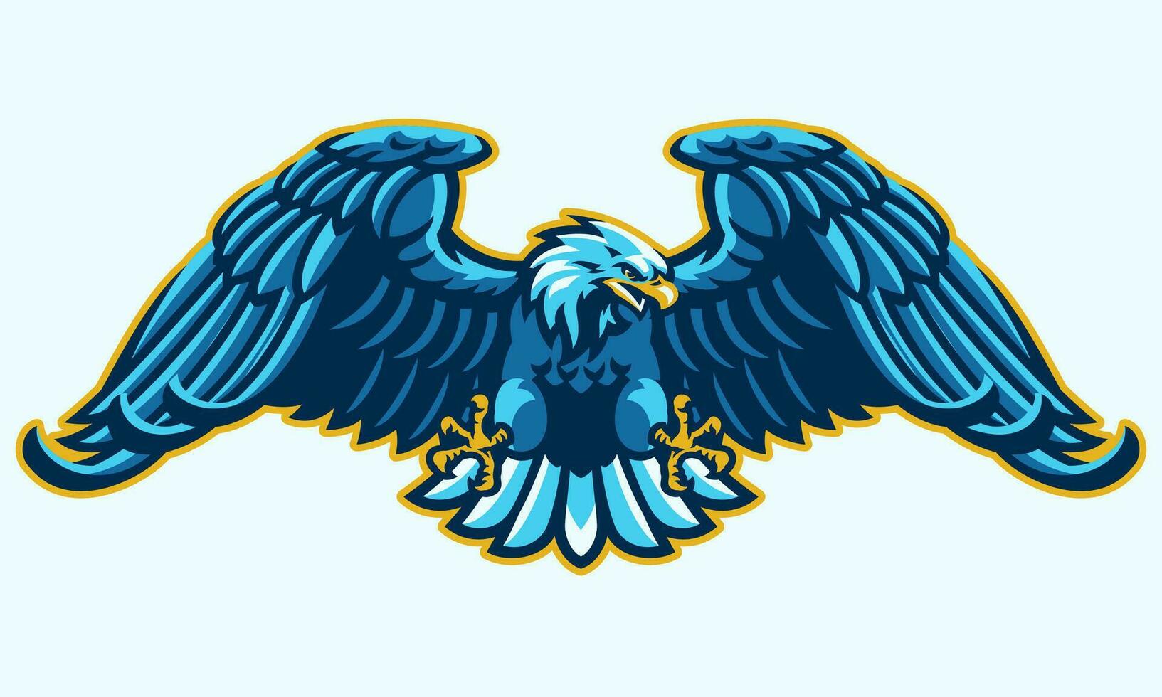 Flying Bald Eagle Mascot Style vector