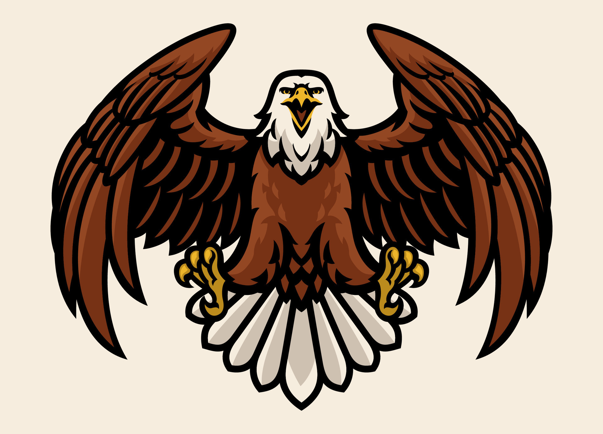 Soaring Eagle Mascot Design 25678836 Vector Art at Vecteezy