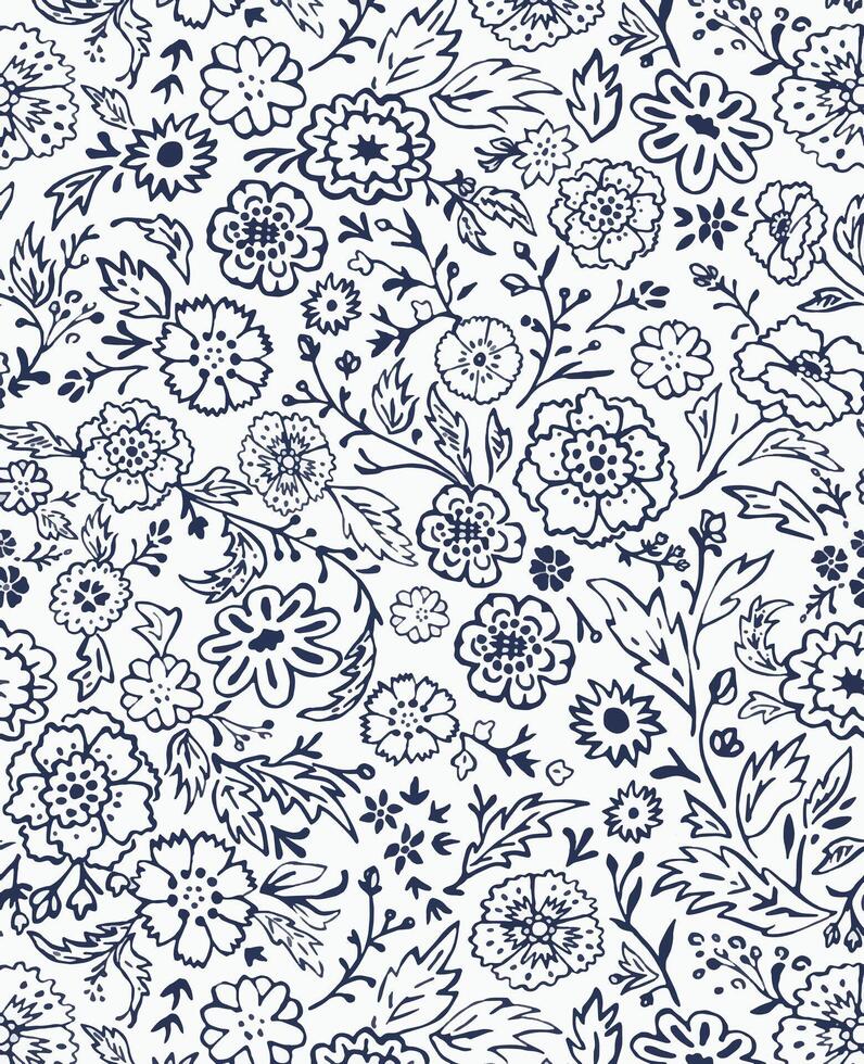 Blue and white pattern for graphic design vector