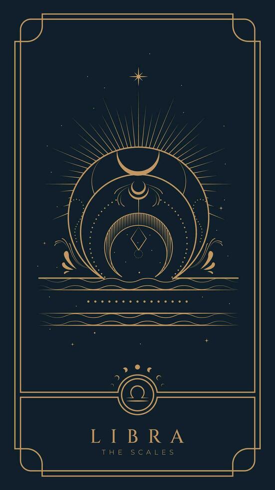 Libra Symbol Zodiac Illustration vector