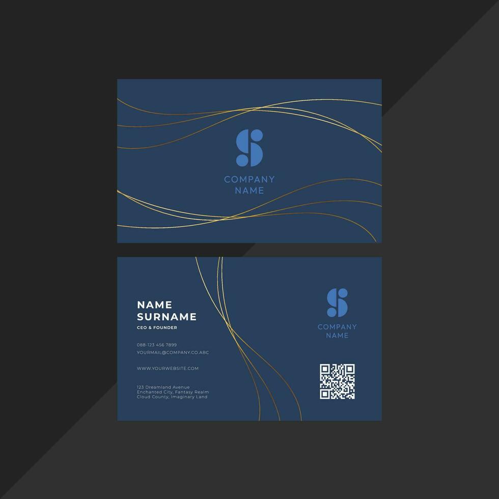 professional design corporate business card template vector