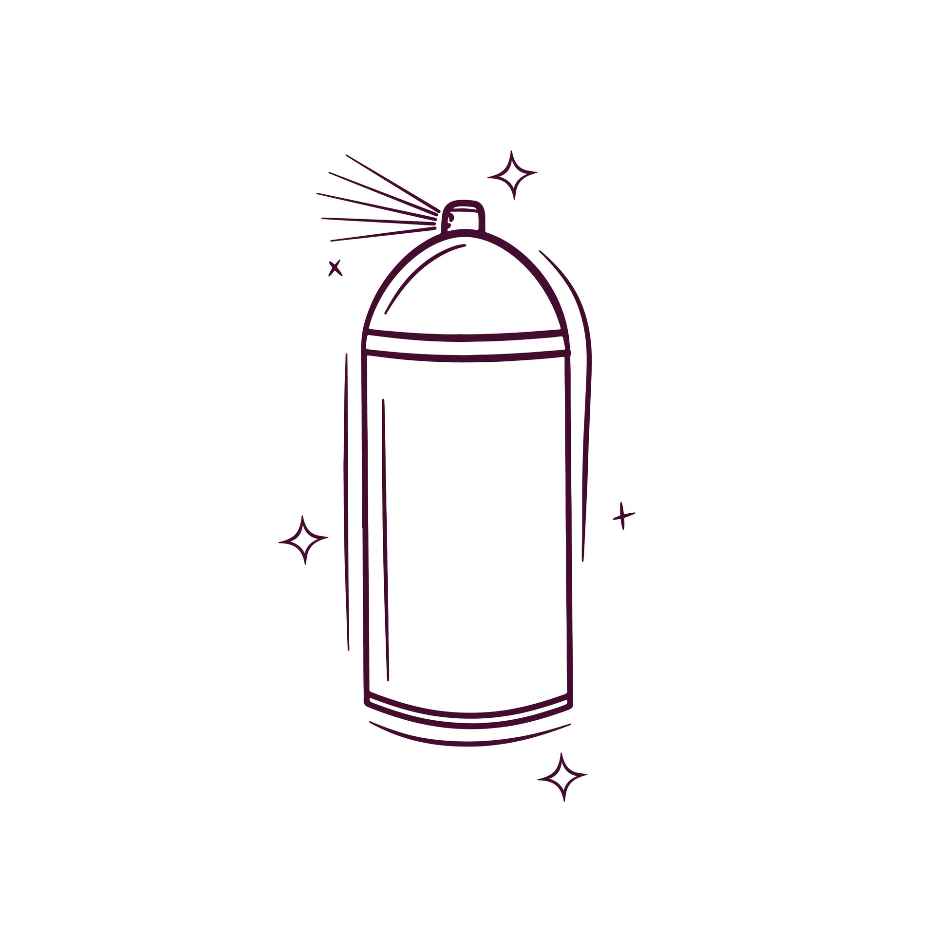 Hand Drawn Spray Paint. Doodle Vector Sketch Illustration 25679289