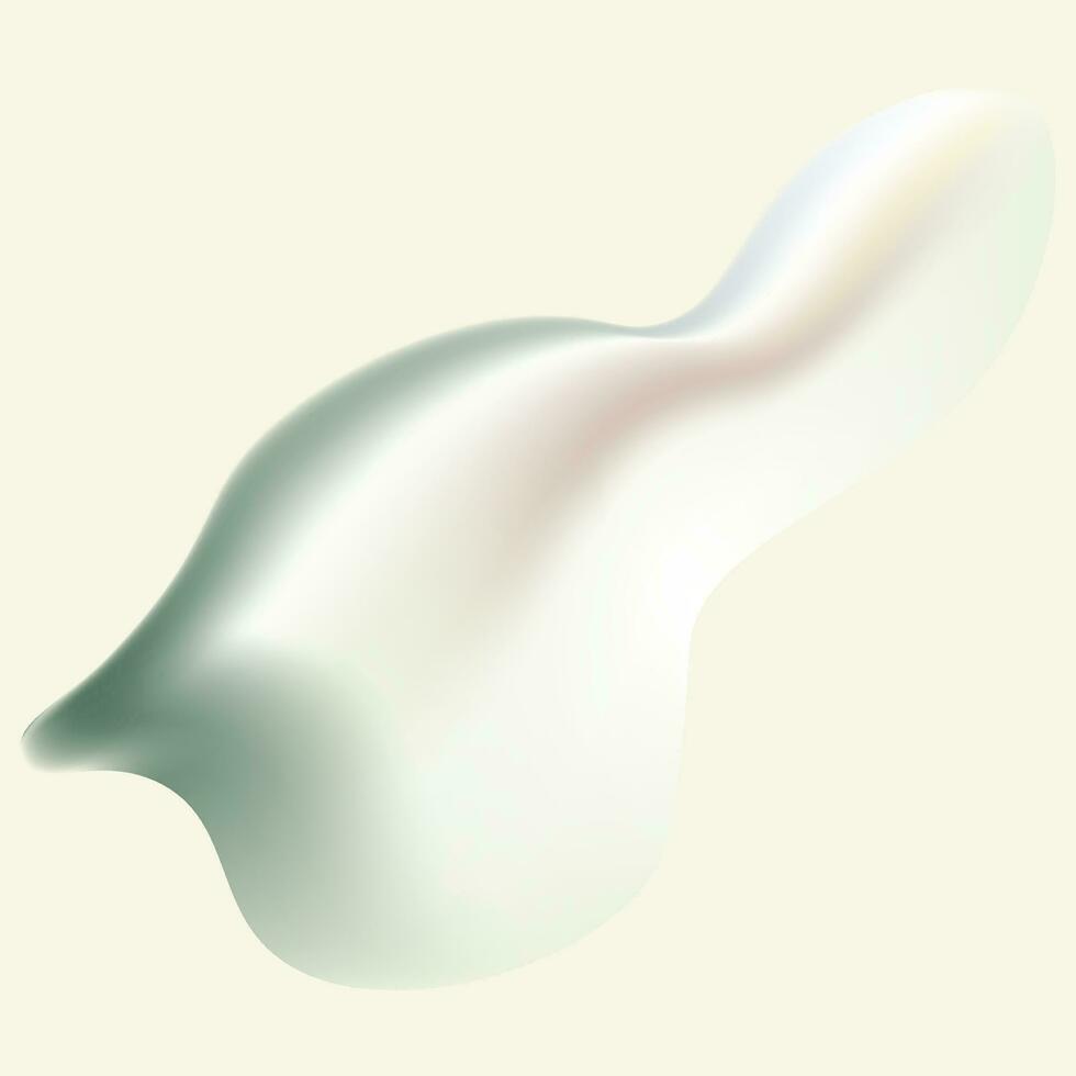 simple but elegant 3d image like a fluid object vector