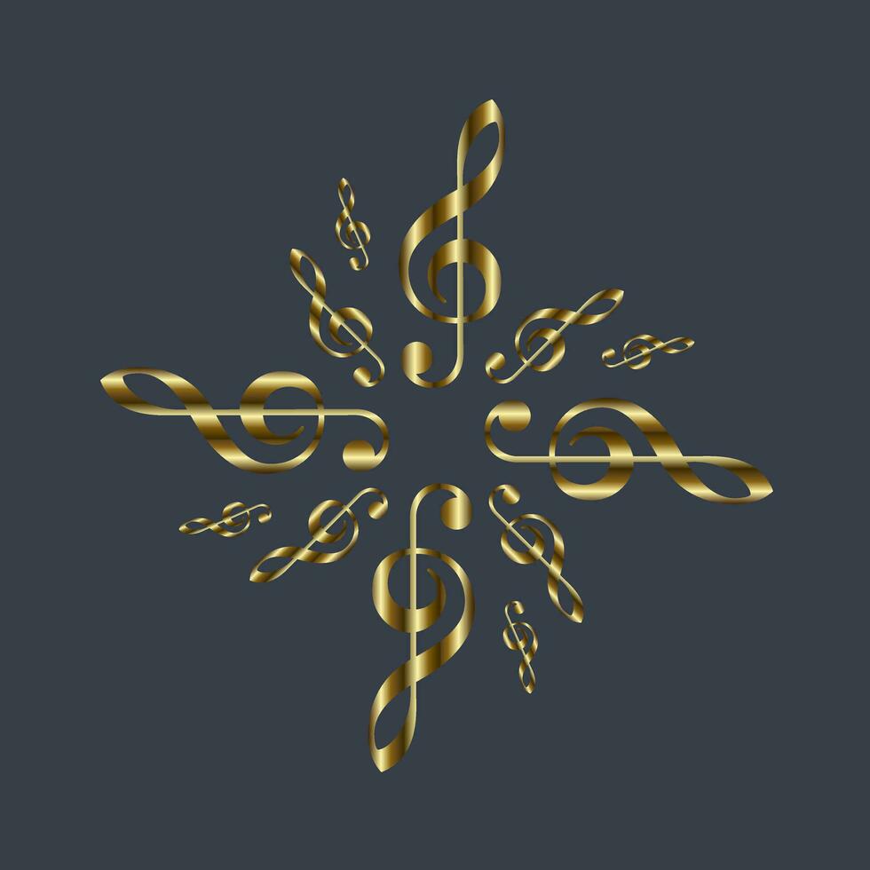 Luxury music notes key pattern background and wallpapers concepts design vector