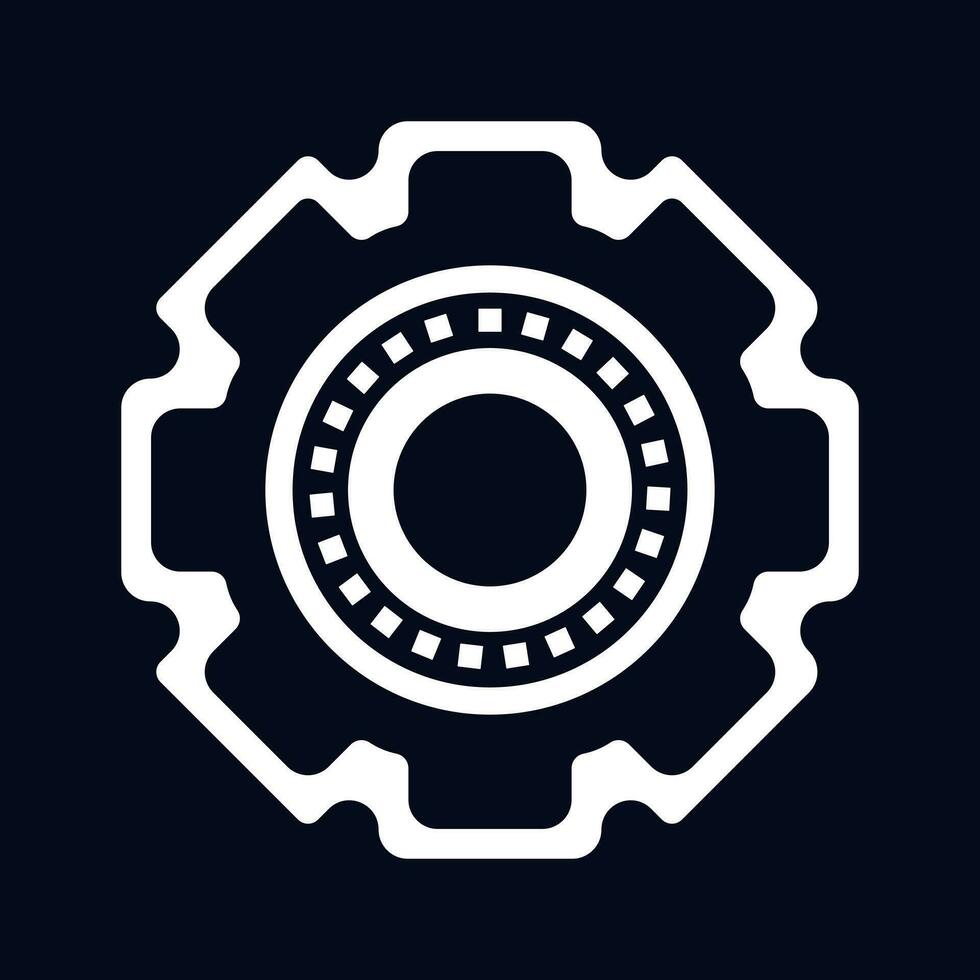 Set up of technolgy  AI icon, circute symbol for AI concept vector, illustration design. an artificial intelligent symbol vector