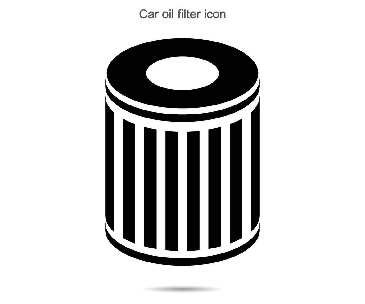 Car oil filter icon vector