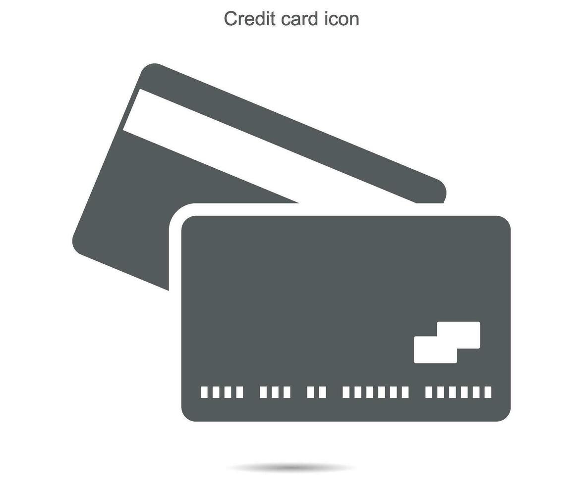 Credit card icon, Vector illustration
