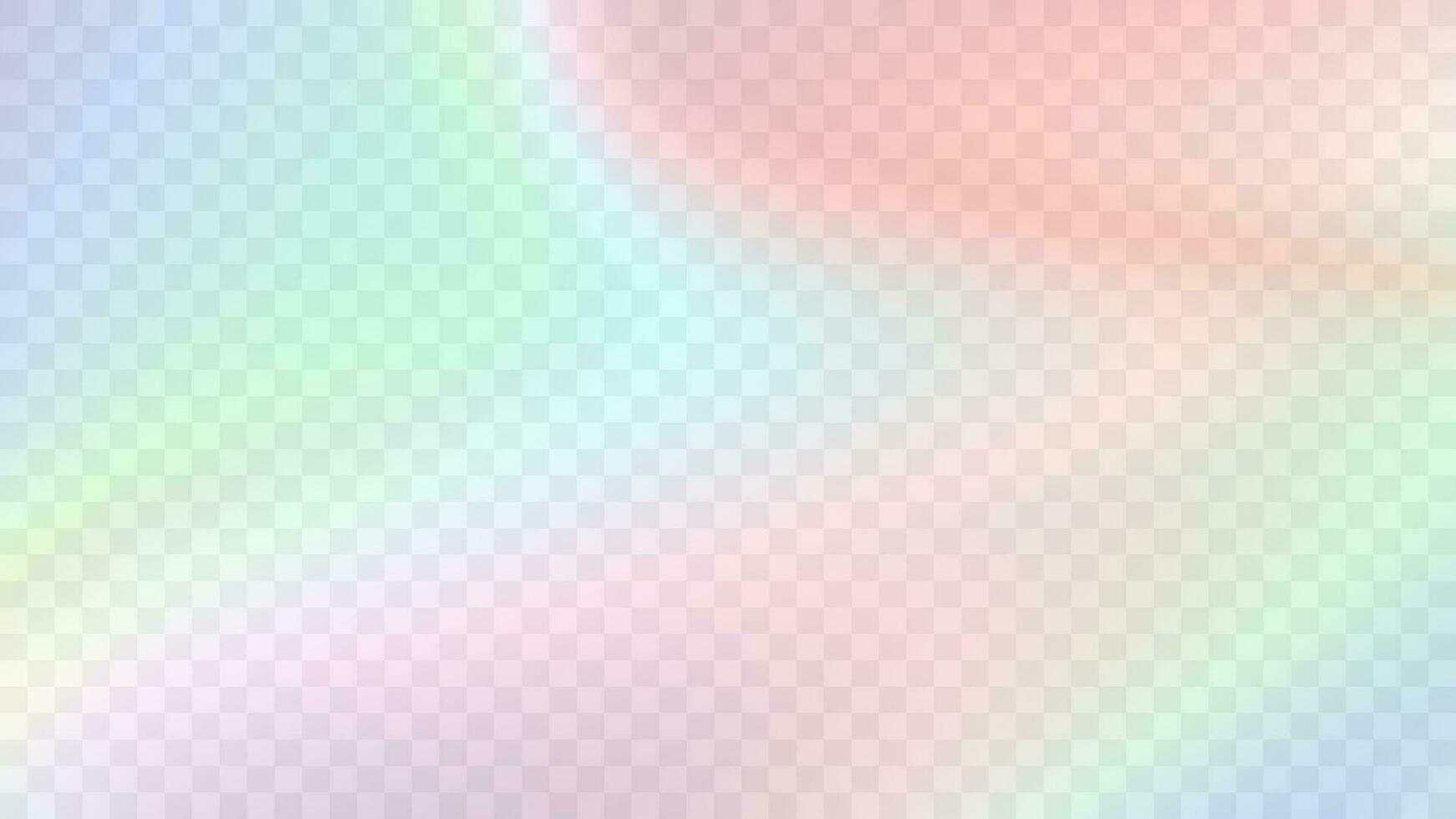 Modern blurred gradient background in trendy retro 90s, 00s style. Y2K aesthetic. Rainbow light prism effect. Hologram reflection. Poster template for social media posts, digital marketing vector
