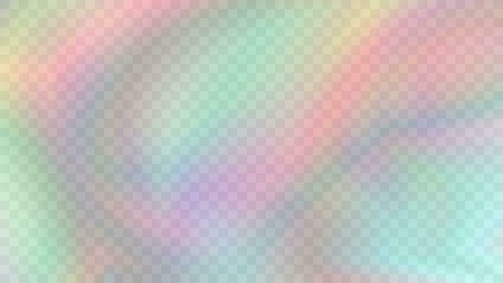 Modern blurred gradient background in trendy retro 90s, 00s style. Y2K aesthetic. Rainbow light prism effect. Hologram reflection. Poster template for social media posts, digital marketing vector