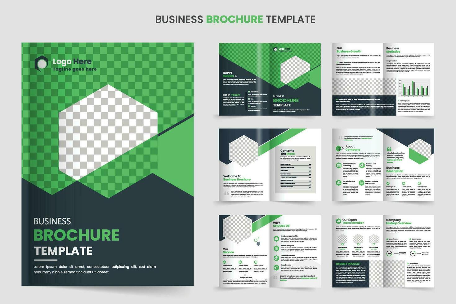 Brochure template layout design and corporate company profile brochure template design vector