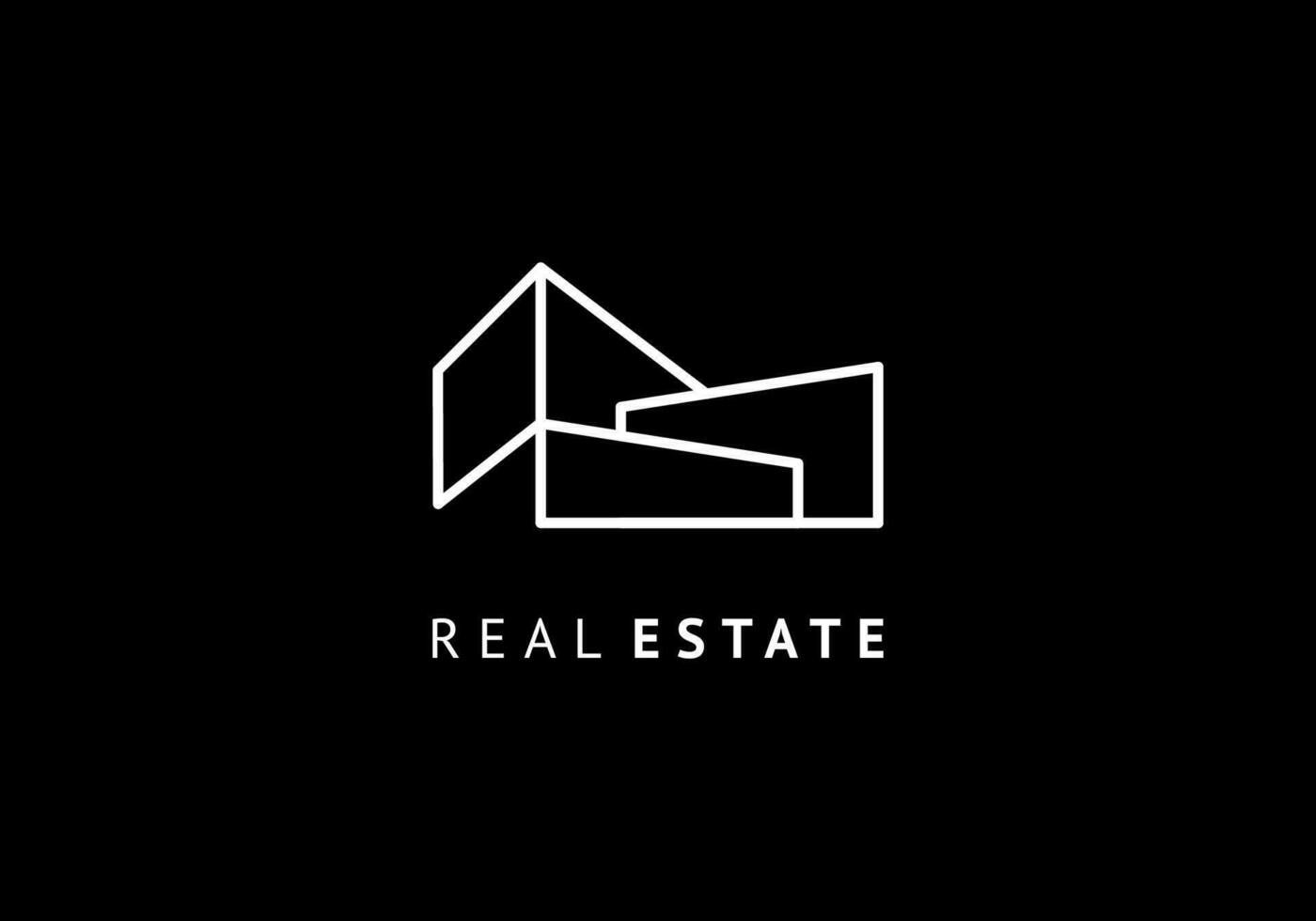 Architecture logo template, real estate icon modern building vector