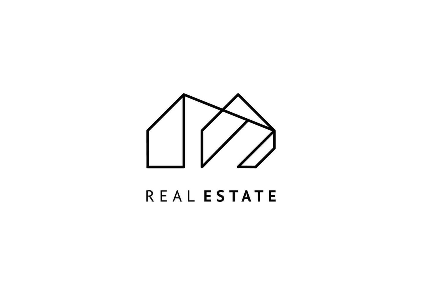Architect logo icon, line drawing minimalist vector illustration