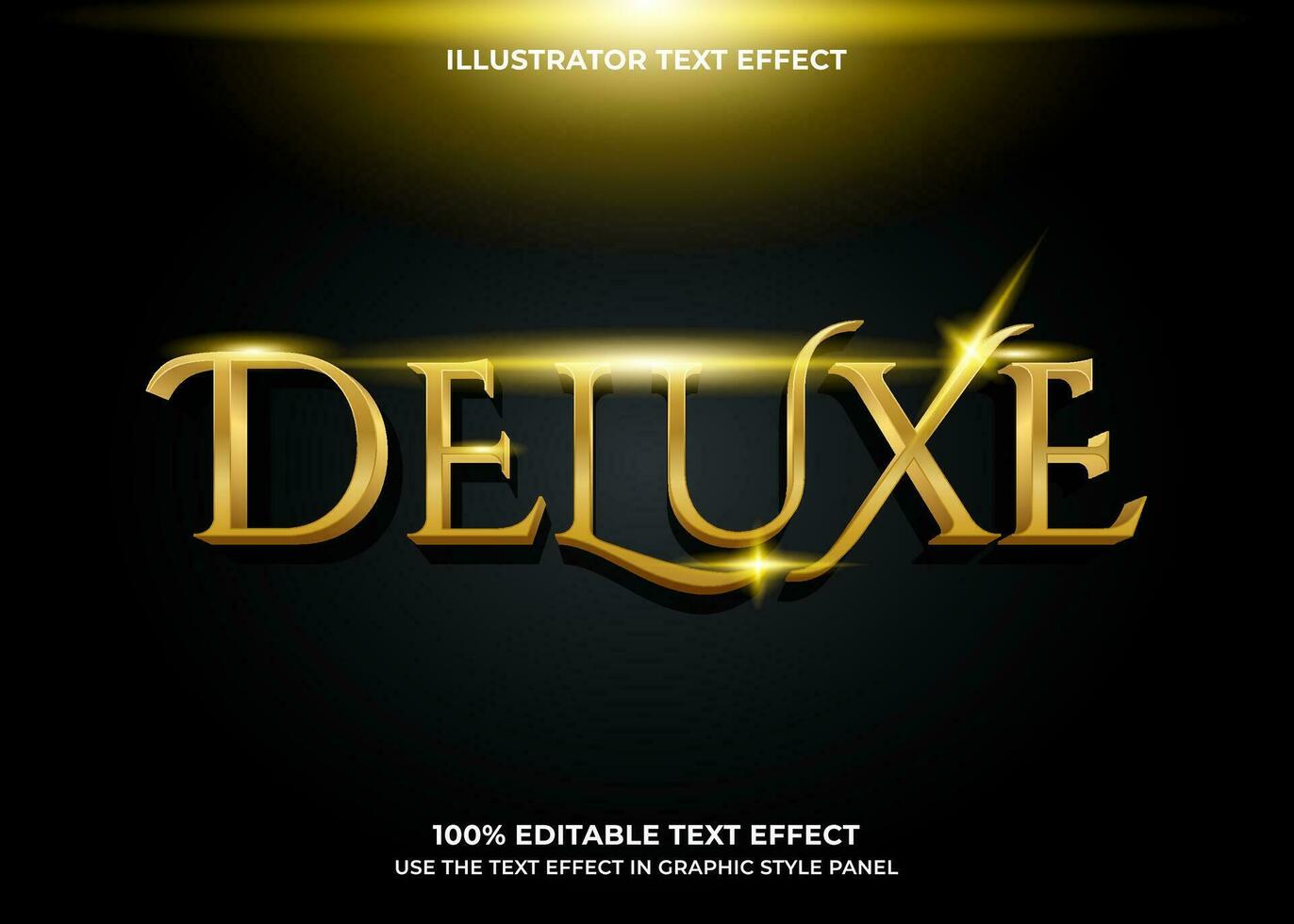 Editable Deluxe 3D Vector Text Effect