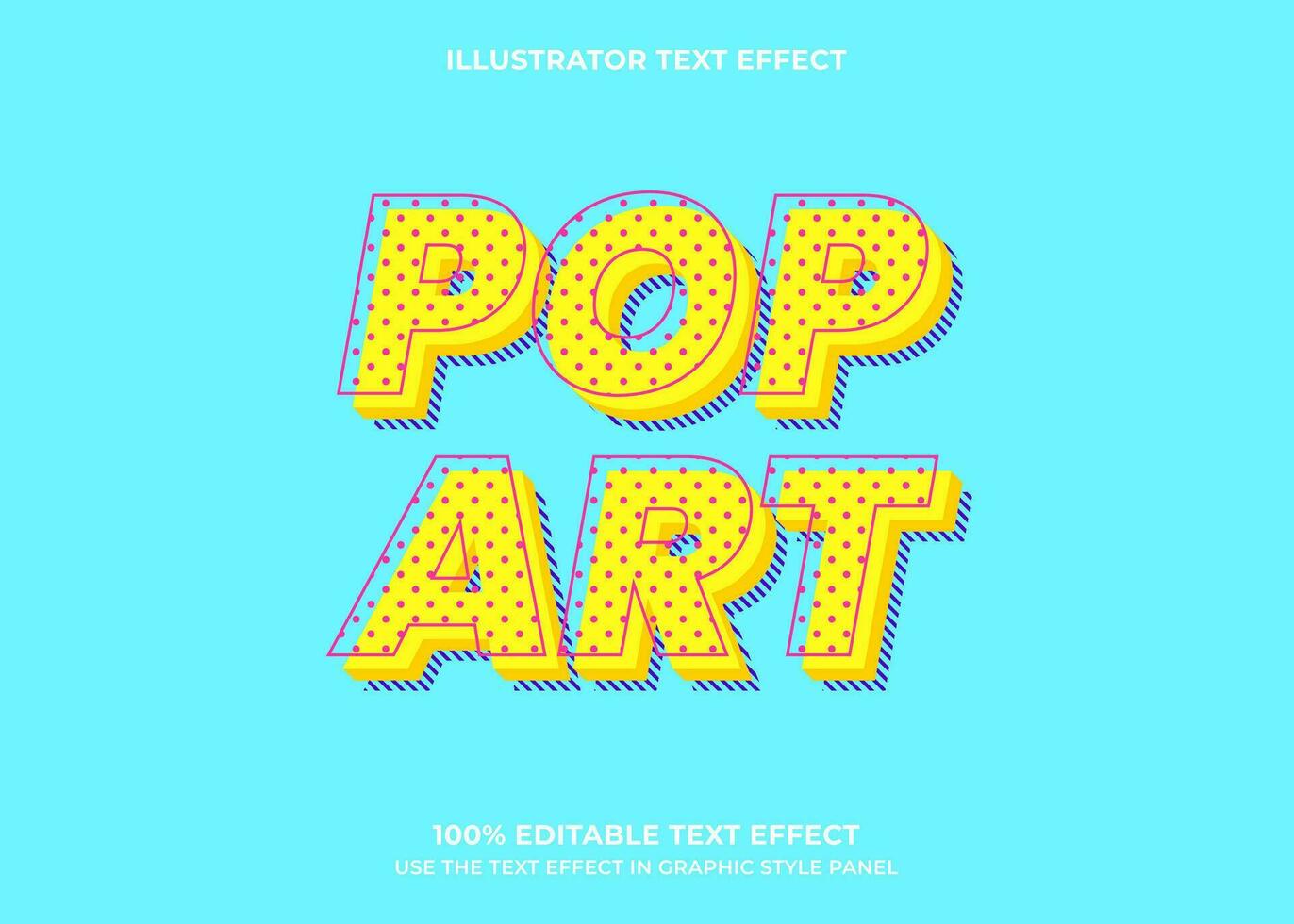 Editable Pop Vector Text Effect