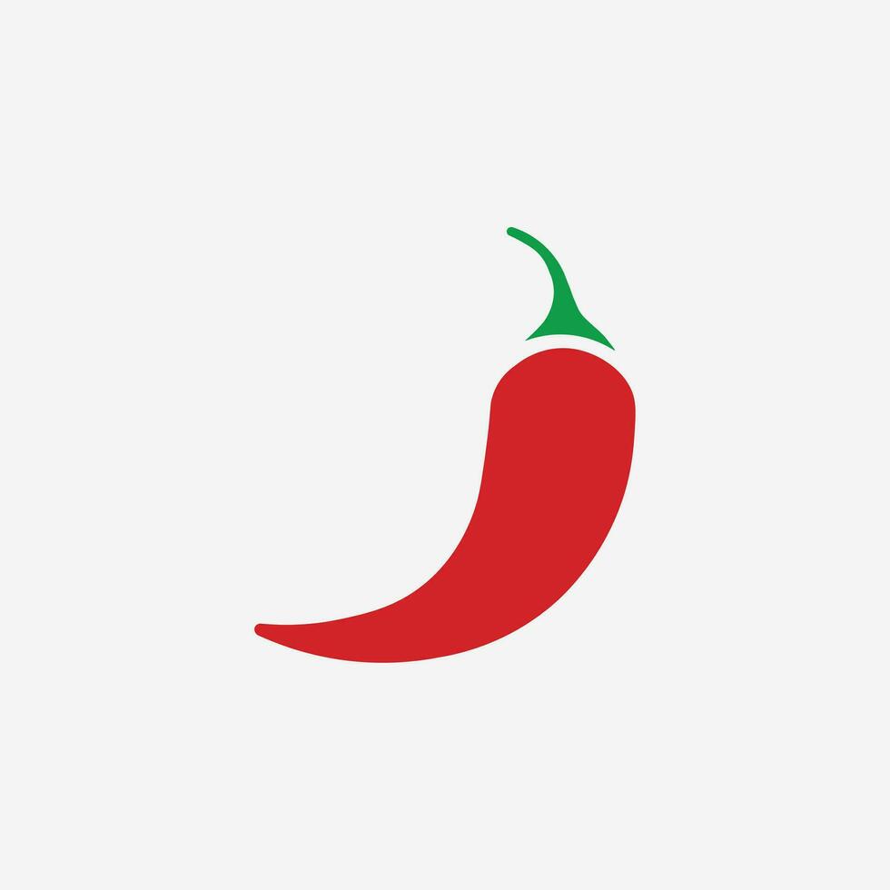 Red Hot chili pepper icon vector. Chili spicy symbol sign. Red hot pepper flat. vector