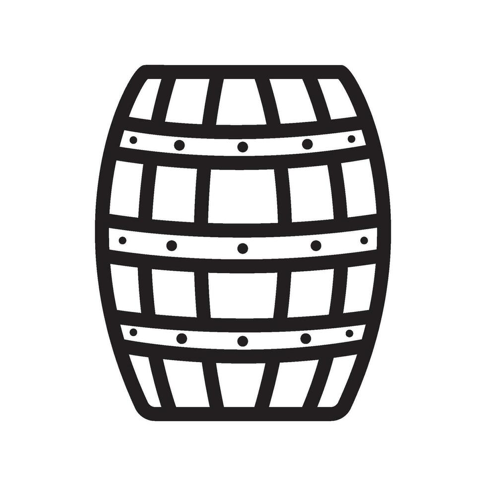 barrel icon vector
