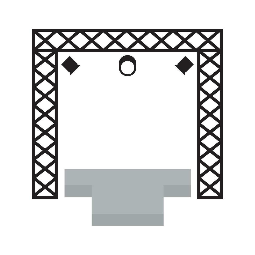stage icon vector
