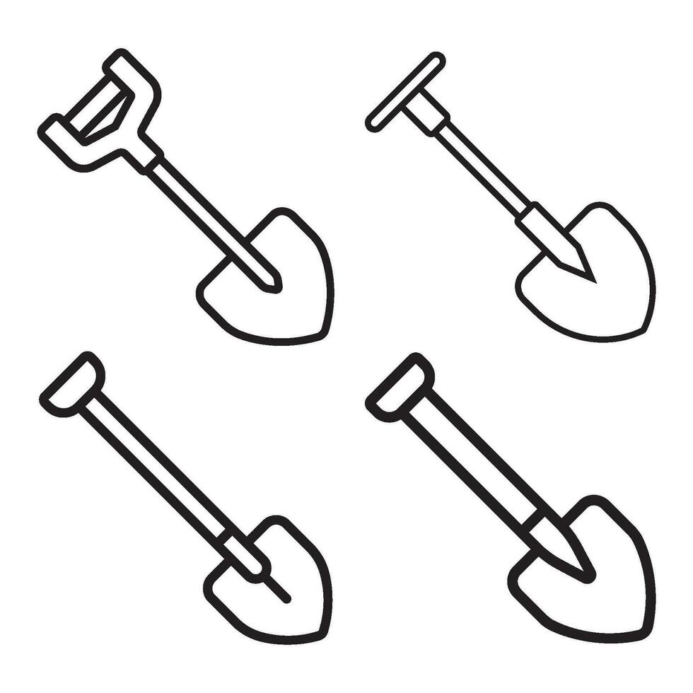 shovel icon vector