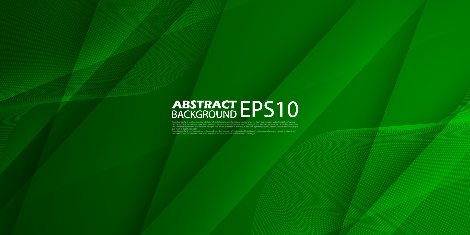 Abstract green futuristic background template vector with shadow and